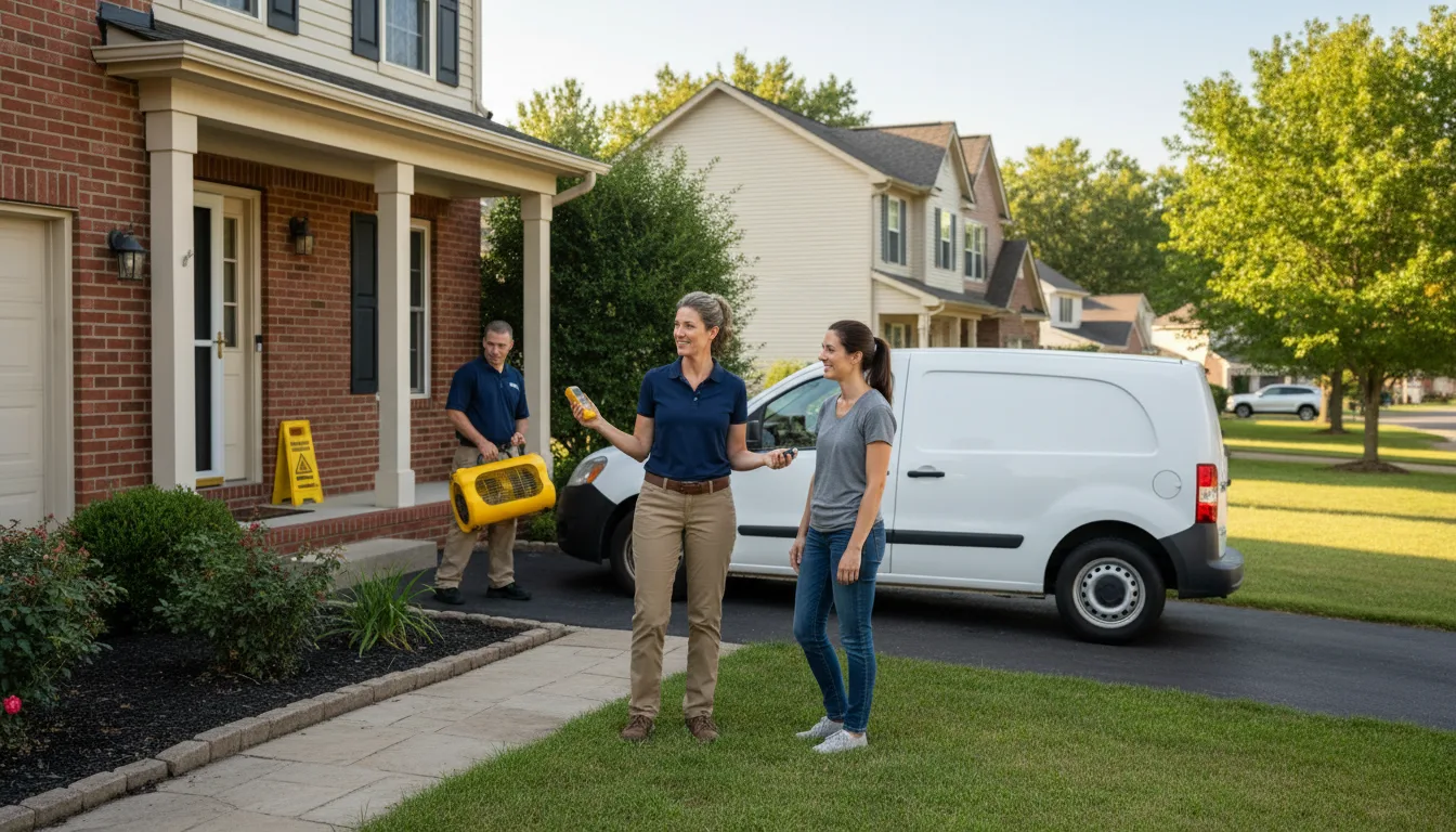 Residential water damage restoration in Stanton, ND